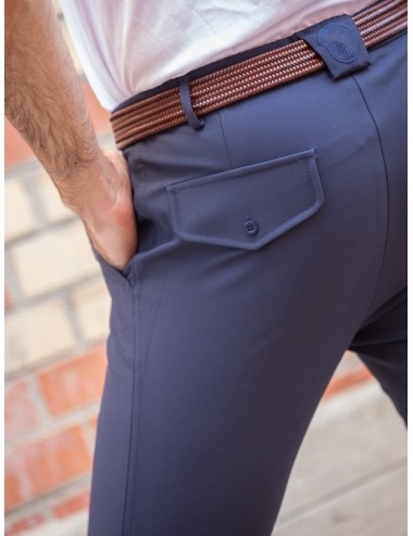 Pantalon d'équitation homme à pinces Tom - Super X - Marine