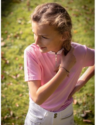 Pink Short-sleeve Competition Polo shirt - Charlie