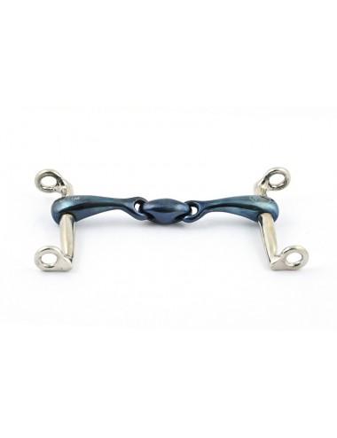New reversible French mouth Blue Steel Gag bit