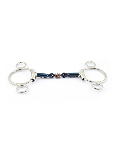 French Mouth Blue Steel 3 ring bit and copper elements