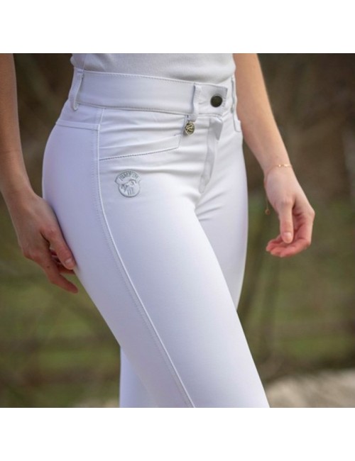 Pantalon d'équitation dame - Super X - Blanc