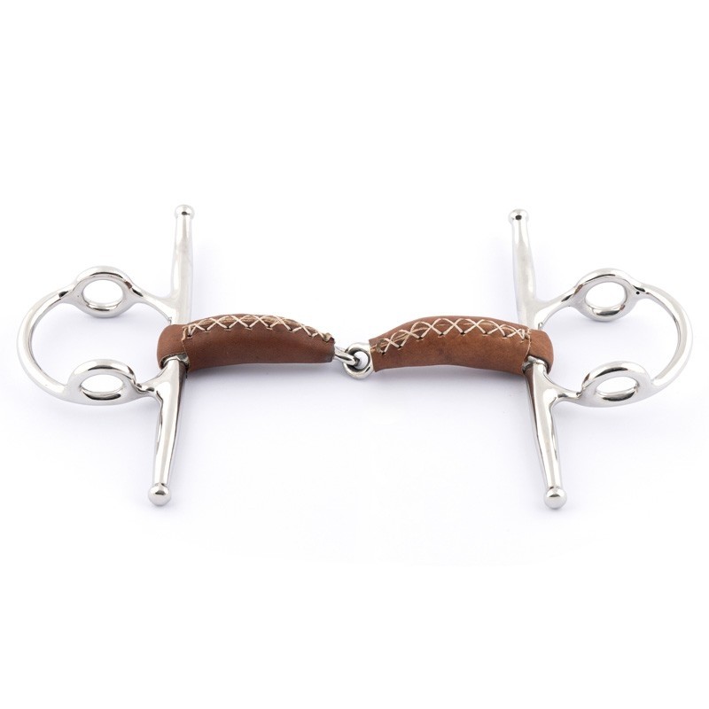 thumbnail image 2 of Lift Sports Egg Butt Snaffle Bit – Rubber Lozenge, Fat Double Jointed – Stainless Steel 2 of 5