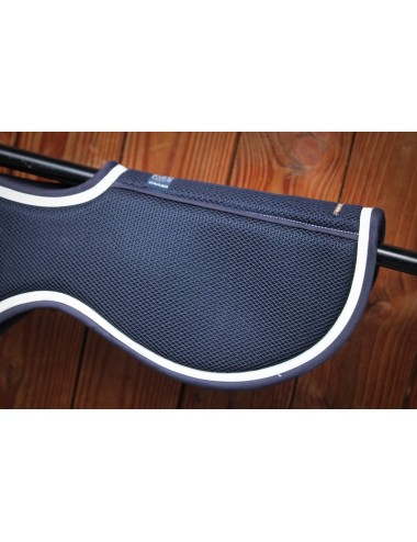 Mesh Pad - Navy and champagne