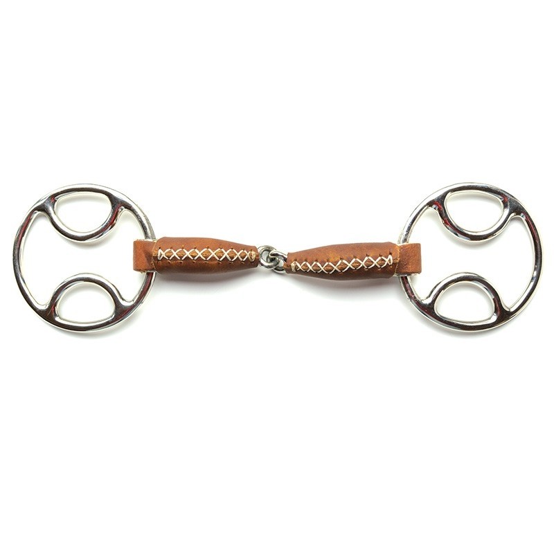 Mors à Anneau Recouvert De Cuir Feeling 600800 - Équitation Mixte
